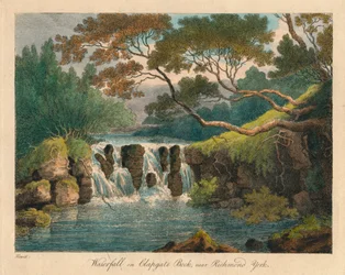 Wasserfall am Clapgate Beck, nahe Richmond, York, spätes 18. bis frühes 19. Jahrhundert