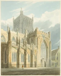 Nordansicht der Kathedrale von Bristol