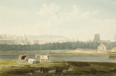 Blick über den Floating Harbour, mit St. George