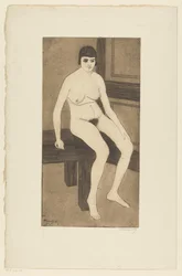 Sitzender Akt