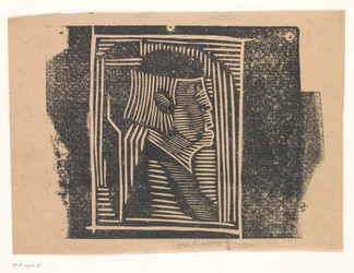 Fantasiekopf: Profilkopf in Schraffuren