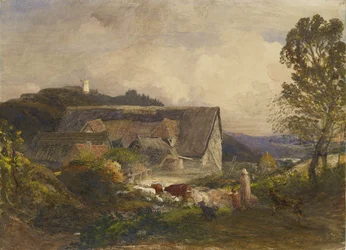 Ein Bauernhof in Princes Risborough, 19. Jahrhundert