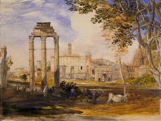 Das Forum, Rom, 1837