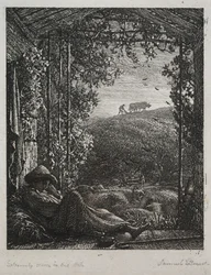 Der schlafende Hirte, 1857