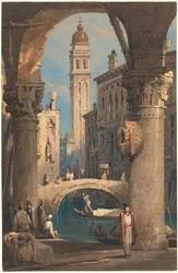 San Giorgio dei Greci, von einer Arkade aus gesehen
