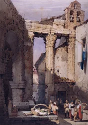 Der Tempel des Mars Ultor am Forum des Augustus