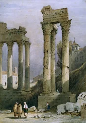 Der Tempel von Vespasian und Saturn