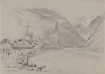 Visp oder Viege, in der Nähe von Brig