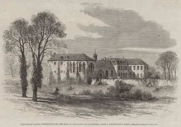 Hartlebury Castle, Worcestershire, der Sitz des Bischofs von Worcester