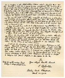 Brief von Samuel Richardson, 22. März 1754