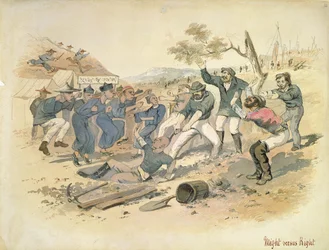 Macht gegen Recht, ca. 1861