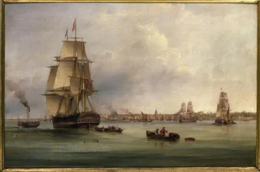 Die Thames, Gemälde von Samuel Walters, 19. Jh.
