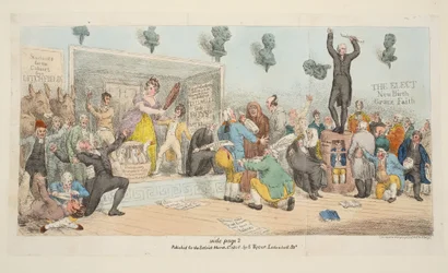Tafel aus Der Satiriker, veröffentlicht am 1. März 1808