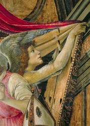 Detail der Engel aus dem Altarbild von San Barnaba