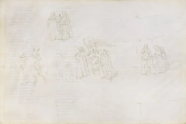 Zeichnungen für Dantes Göttliche Komödie (Purgatorio 17)