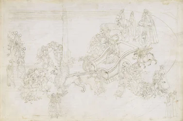 Illustration zur Göttlichen Komödie von Dante Alighieri Purgatorio 31, 1480-1490