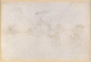 Die Göttliche Komödie, Purgatorio XV. Aufstieg zum dritten Ring des Purgatoriums: Der Engel vor der Treppe; Dantes Visionen von Sanftmut