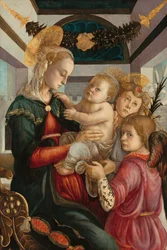 Madonna mit Kind und Engeln, 1465-1470