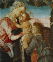 Madonna mit Kind und einem Engel