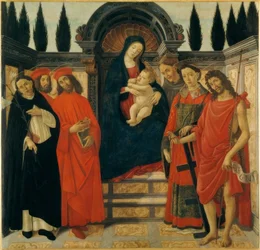 Maria mit Kind und Heiligen