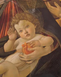 Maria mit dem Kinde und sechs Engeln
