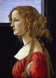 Profilporträt einer jungen Frau Simonetta Vespucci, ca. 1476