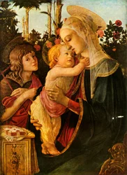 Jungfrau und Kind mit dem jungen Johannes dem Täufer, 1470-1475, 1937