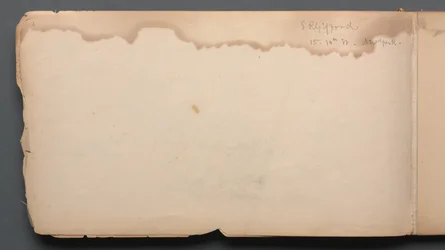 Skizzenbuch, Seite 03: S.R. Gifford 15 10th Street New York, 1859