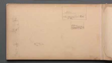 Skizzenbuch, Seite 37: Maine Landschaftsvignetten, 1859