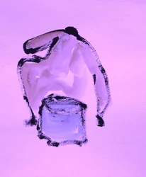 Abstrakte Lavendelform