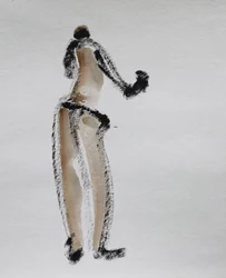 Abstrakte Aktfigur