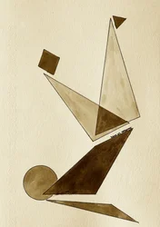 Balancierende geometrische Figur