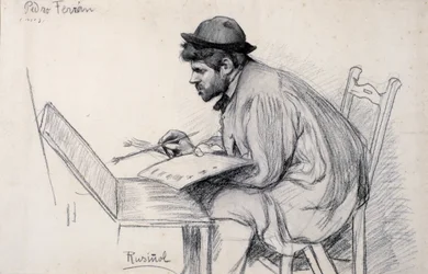 Porträt von Pere Ferran beim Malen
