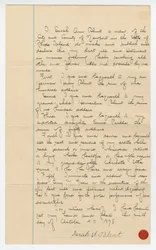Letzter Wille und Testament von Sarah Ann Blunt Crozley, Oktober 1898
