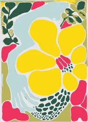 Abstrakte gelbe Blüten