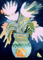 Lebendige abstrakte Blumen