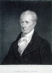 Gilbert Charles Stuart (1755-1828), graviert von Asher Brown Durand (1796-1886) nach einem Originalminiatur (Gravur)