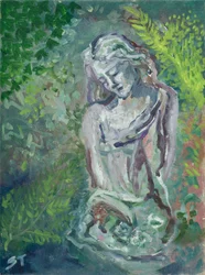 Dame im Wald, ca. 2021