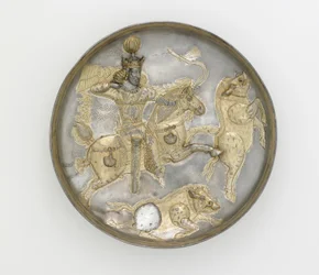 Teller, 4. Jahrhundert (Silber & vergoldet)