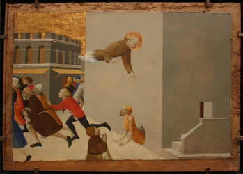 Der selige Ranieri befreit die Armen aus einem florentinischen Gefängnis aus dem Borgo del Santo Sepolcro Altarbild, 1437-1444
