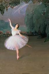 Ballerina Karsavina als Sylphide