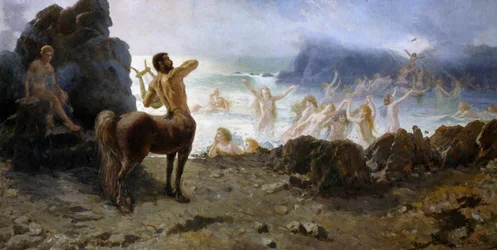 Zentaur Chiron versucht die Freiheit