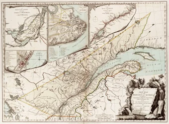 Karte von Quebec, Kanada
