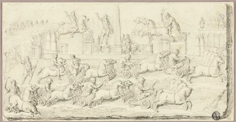 Römisches Wagenrennen (nach antikem Basrelief)