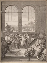 Ludwig XIV. besucht die Königliche Akademie der Wissenschaften