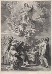 Himmelfahrt Mariens mit Aposteln