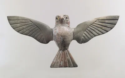 Möbelplakette: Falke, ca. 18. Jahrhundert v. Chr. (Nilpferdelfenbein)