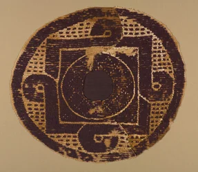 Gelooptes Rundel von einer Decke oder einem Überwurf, 300-400