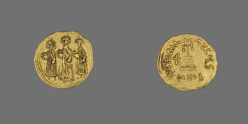 Solidus (Münze) von Heraclius, 638 n. Chr. - 641 n. Chr.