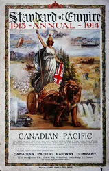 Werbung auf dem Umschlag des Standard of Empire Annual 1913-14